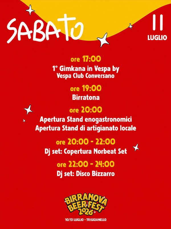 Birranova Beer Fest 2026 - sabato